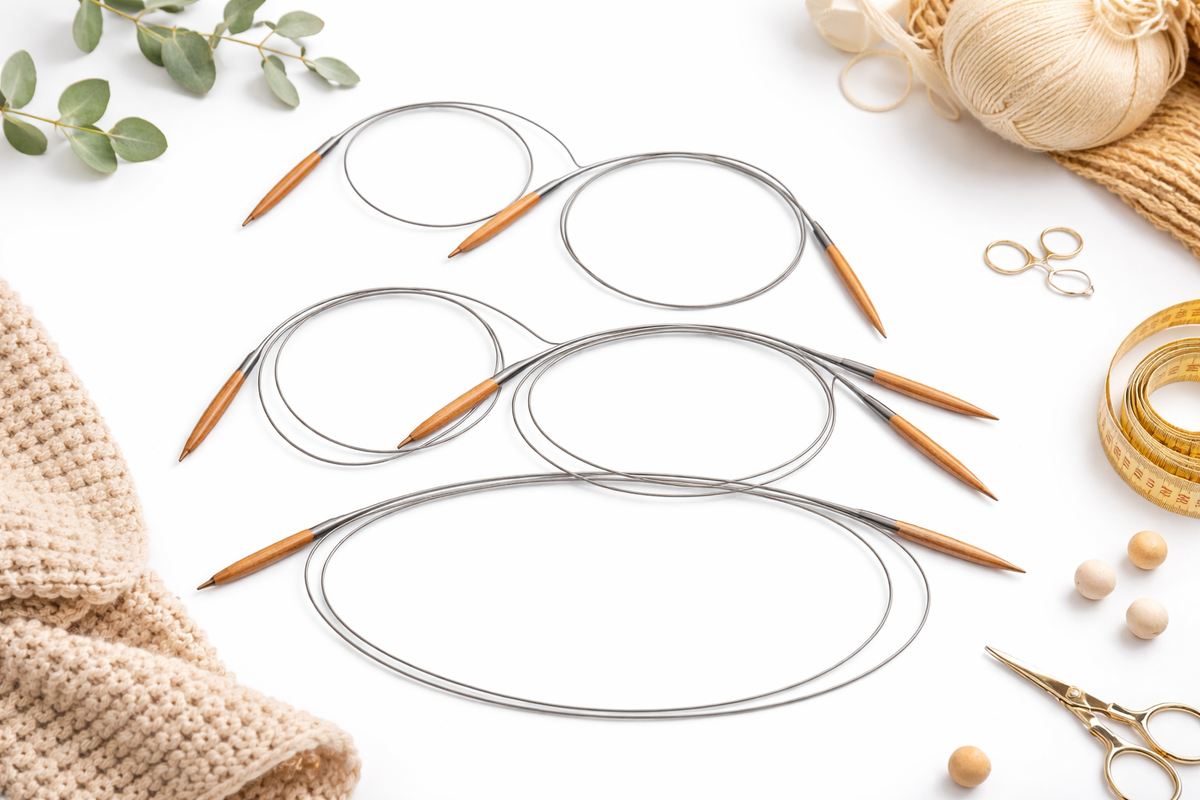 Jak vybrat délku kruhových jehlic: 40, 60, 80 nebo 100 cm?
