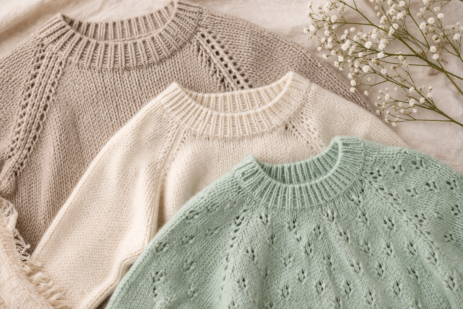 Jak vybrat merino přízi: Baby Merino, Sunday, Double Sunday nebo Cotton Merino?