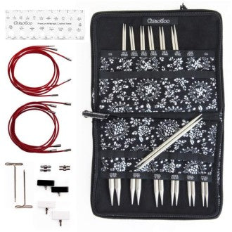 ChiaoGoo Twist RED Lace Complete Interchangeable Needle Set - 13 cm