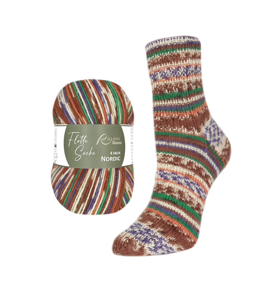 Flotte Socke 4f. Nordic