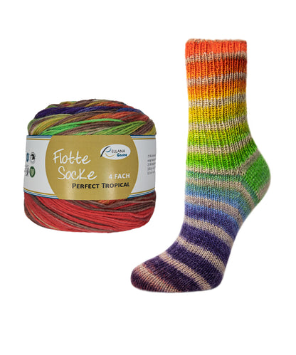 Flotte Socke 4f. Perfect Tropical