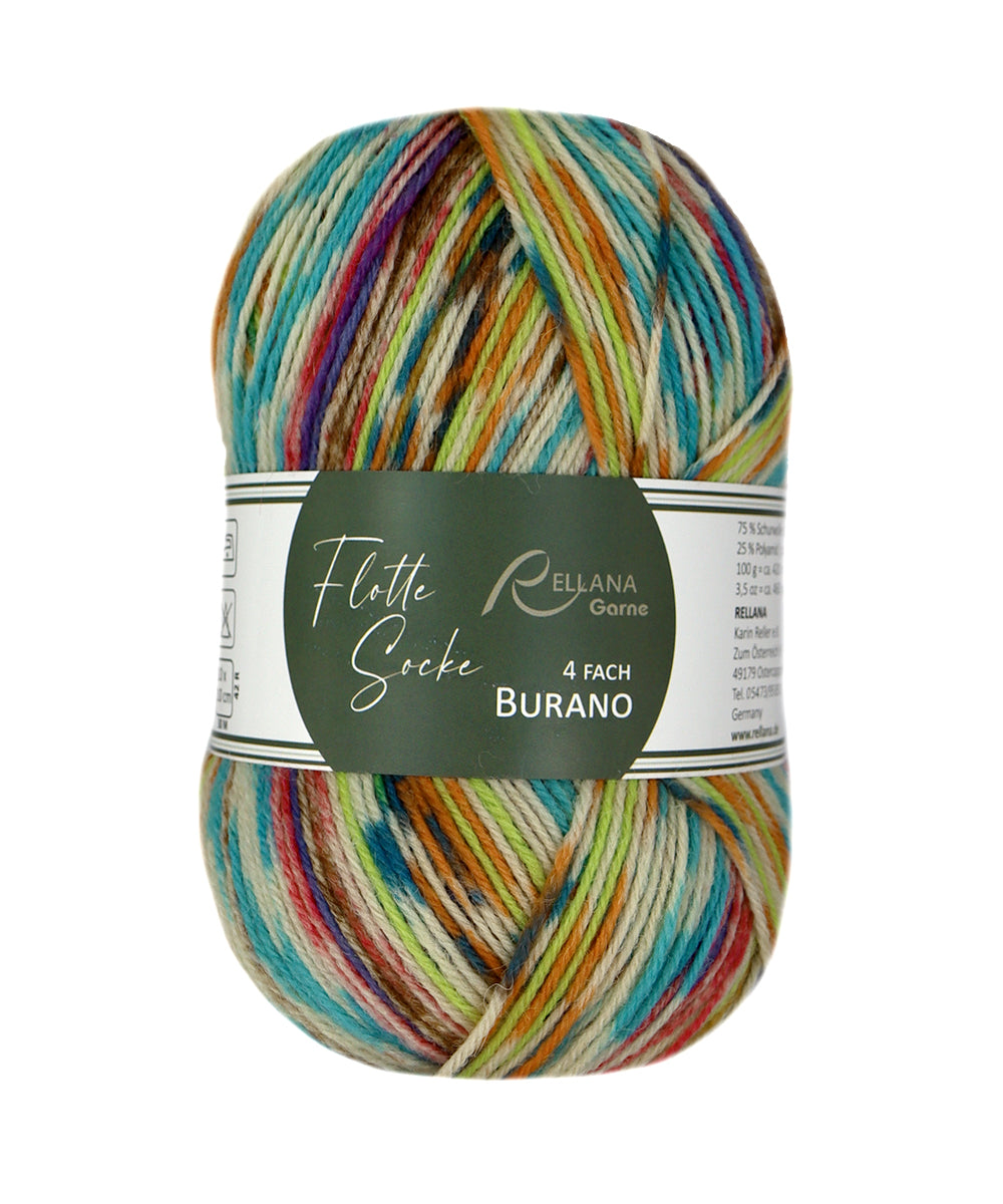 Flotte Socke 4f. Burano
