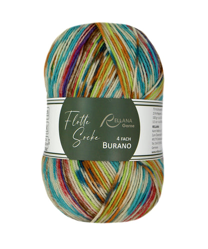 Flotte Socke 4f. Burano