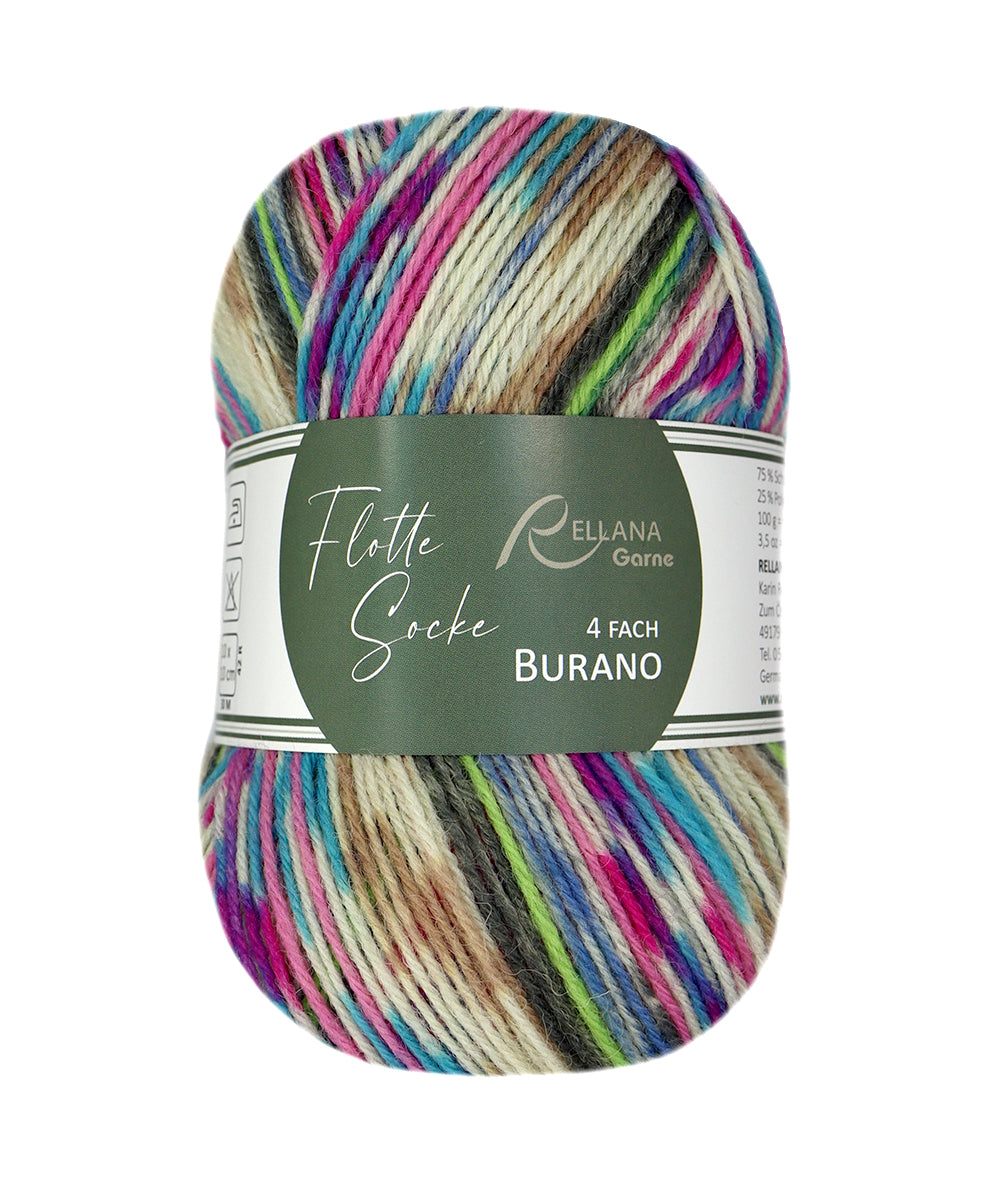 Flotte Socke 4f. Burano
