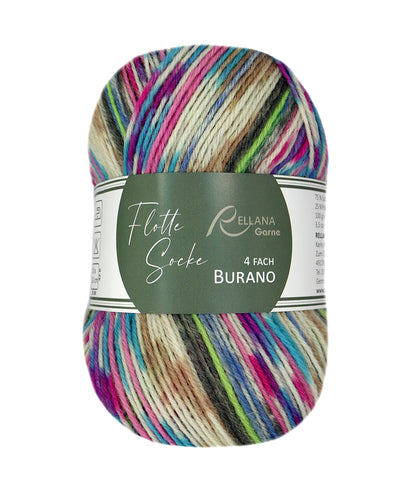 Flotte Socke 4f. Burano