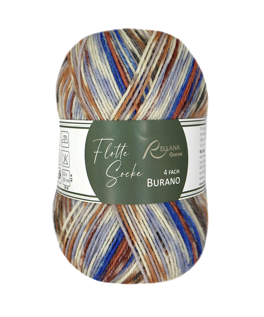 Flotte Socke 4f. Burano