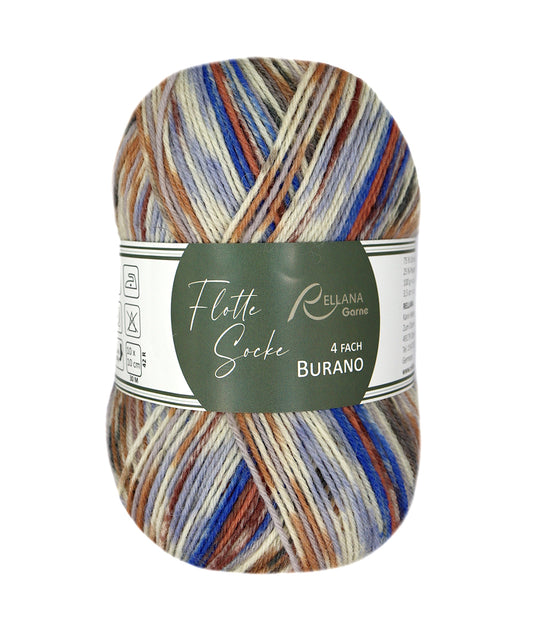 Flotte Socke 4f. Burano