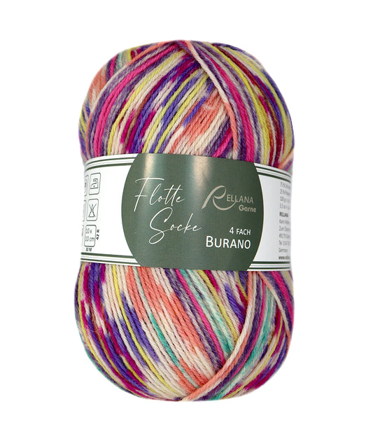 Flotte Socke 4f. Burano