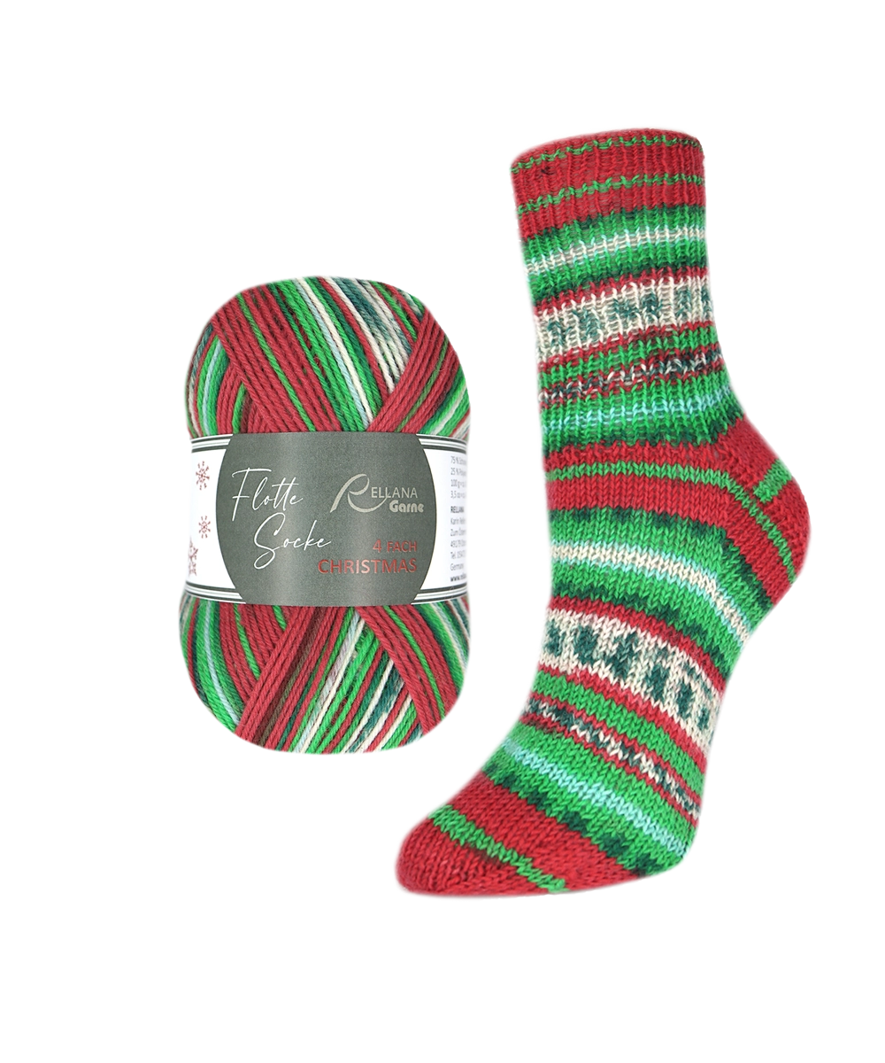 Flotte Socke 4f. Christmas