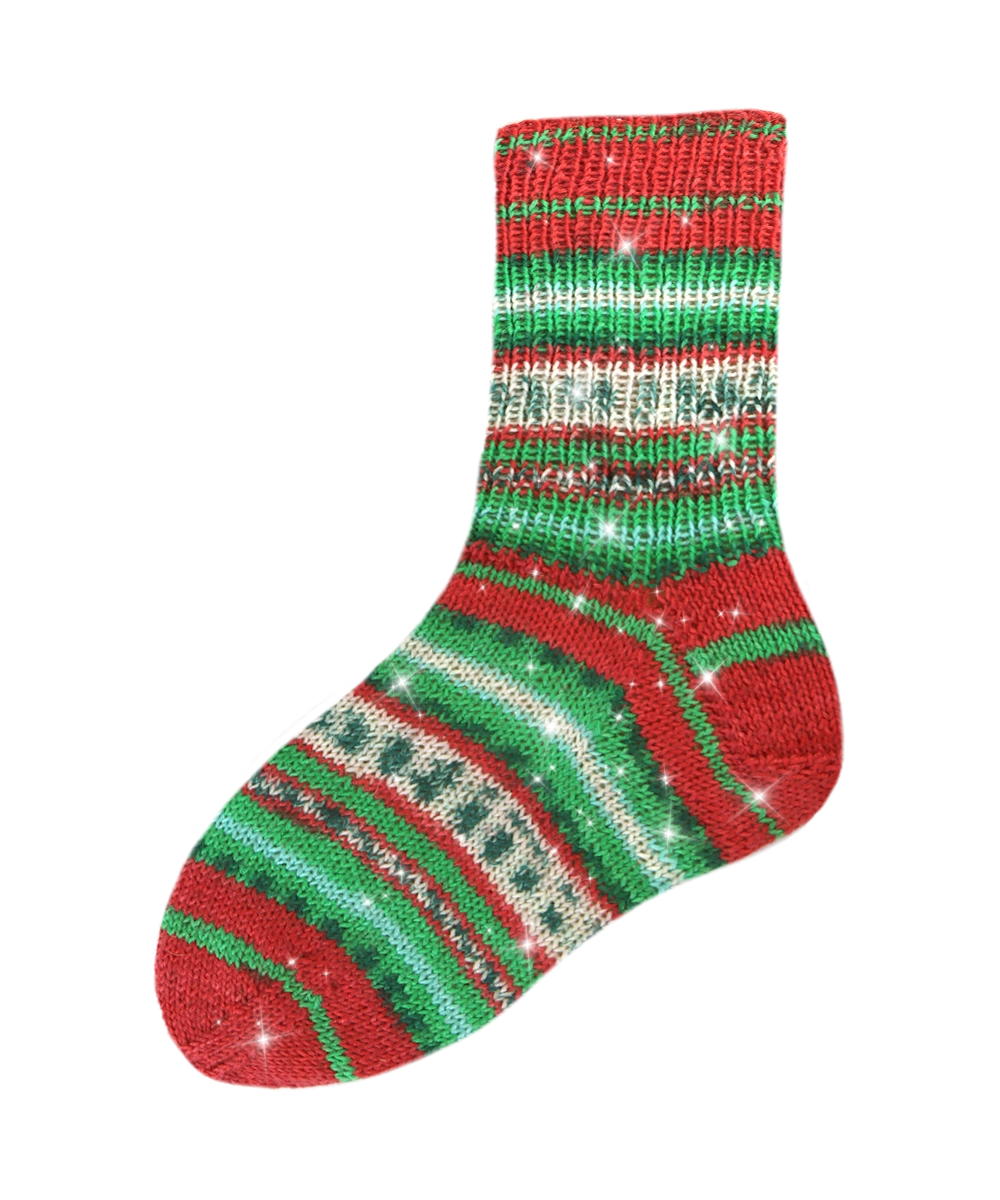 Flotte Socke 4f. Christmas Metallic