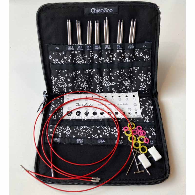 ChiaoGoo Twist RED Lace Small Interchangeable Needle Set - 13 cm